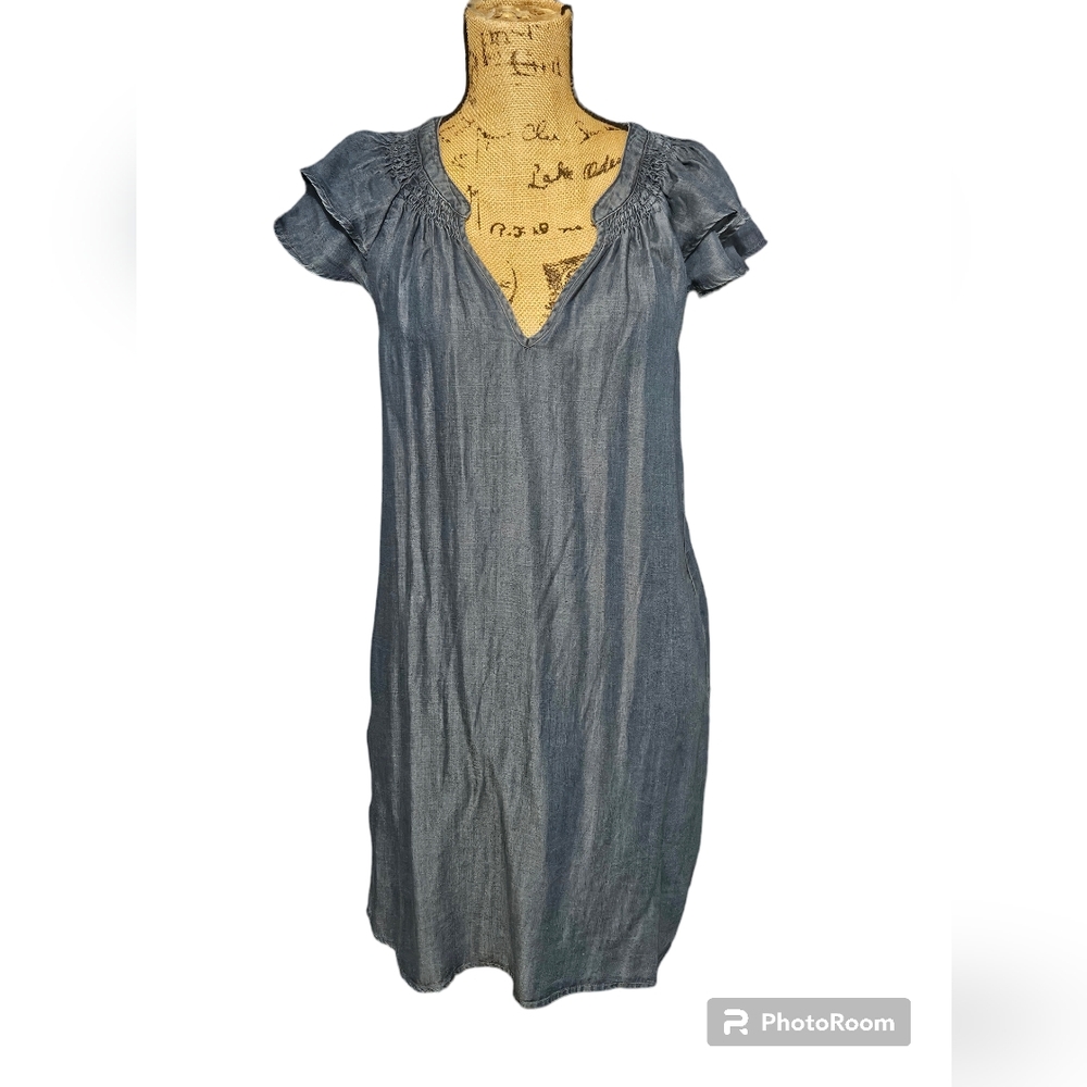 Womens Liverpool Chambray Dress Sz Medium Summer.  #14